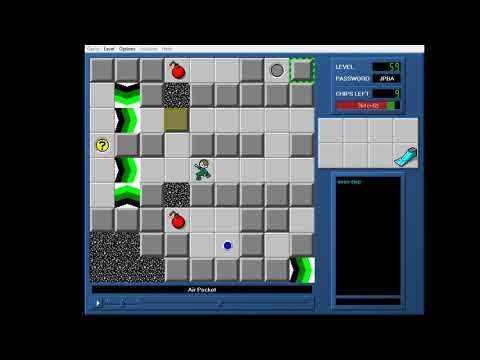 CCLP3 level 59 solution - 322 seconds