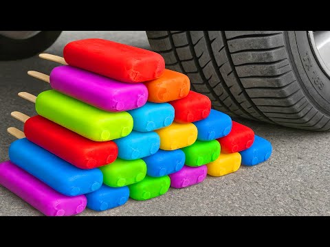 Crushing Experiments! Car vs Crunchy & Soft Things! Coca-Cola, Fanta, Mirinda, Mnt Dew | Crunchy Ex