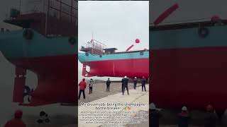 Massive Cruise Ship Launch: Pure Engineering Magic! 🚢💦