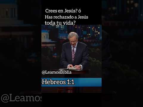 Dr. Charles Stanley/Quién es este Jesús en Quién creo o he rechazado toda mi vida?📖🪔