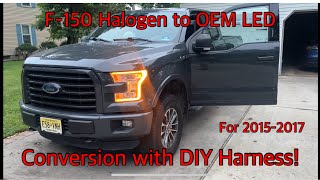F-150 Halogen to OEM LED Headlight Conversion with DIY Wiring Harness