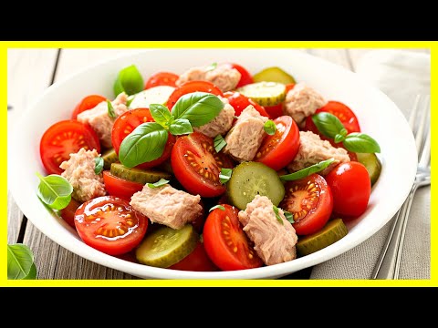Ensalada de Tomate con Atún y Encurtidos 🥗😋