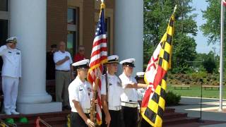 preview picture of video 'La Plata Memorial Day Ceremony 2010 - Presentation of Colors - Pledge - National Anthem'