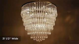 1_Watch A Video About the Possini Euro Leonardo Gold Tiered 19 Light Chandelier