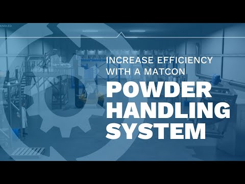 Matcon lean manufacturing factory - agile powder handling systems using IBCs.