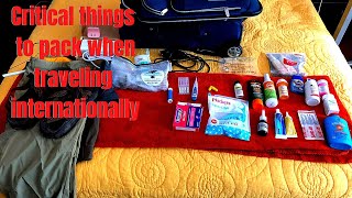 How to travel internationally.  First aid is the key.