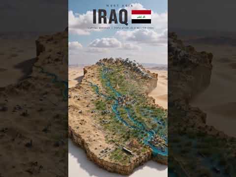 🇮🇶🌊 IRAQUE ✨️ DOIS GRANDES RIOS MOLDARAM UM PAÍS✨️