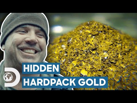 Chunky Gold Nuggets Hidden Inside Hardpack | Gold Rush: White Water