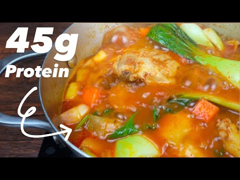 Protein Rich Spicy Korean Chicken Soup for Healthy Meal