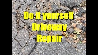 Do it yourself Driveway Repair