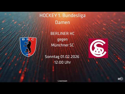 Berliner HC - Münchner SC Viertelfinale Hallenhockey Bundesliga |Damen| 01.02.2026 |Anpfiff: 12:00
