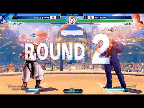 Capcom Cup SFV 2017 - Moke (Rashid) vs Nemo (Urien)