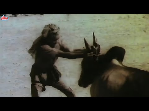 Saand के साथ लड़ाई! 😱 Jagdeep का हिम्मत वाला काम | बरखा मूवी का सबसे डरावना Scene