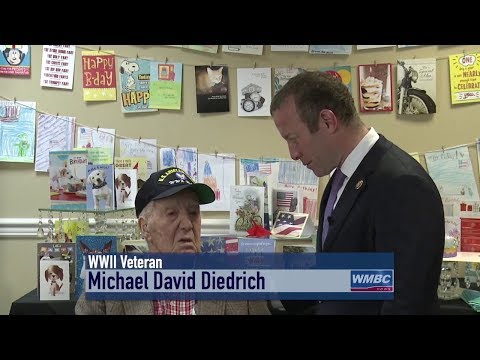 NJ Bergen County W. W. II Veteran Michael David Diedrich 102nd. Birthday Medal