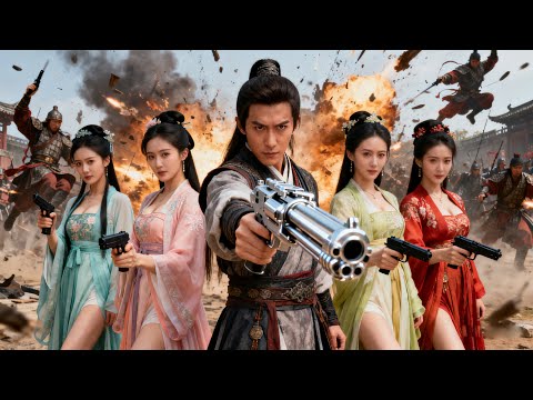 😍¿Un profesor es exiliado y recibe cuatro bellezas? ¡Saca una ametralladora Gatling!#drama #clips