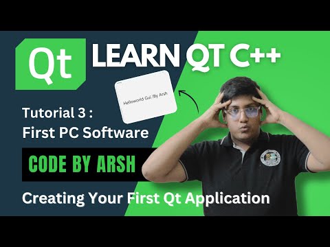Qt C++| Tutorial 3 |Creating Your First Qt Application