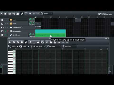 LMMS-Tutorial: Making recorded segments in Beat&Bass-editor