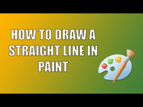 HOW TO DRAW A STRAIGHT LINE IN PAINT EASIEST WAY...