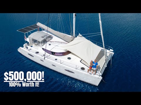Ultimate Comfort + World Sailing 48' Catamaran (FULL Inside & Outside Tour)
