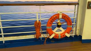 Ship Tour - Walk around the Promenade Deck  #crownprincess #morningwalk