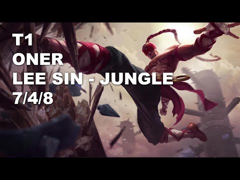T1 Oner Jungle Lee Sin vs Karthus - KR Grandmaster Patch 10.8