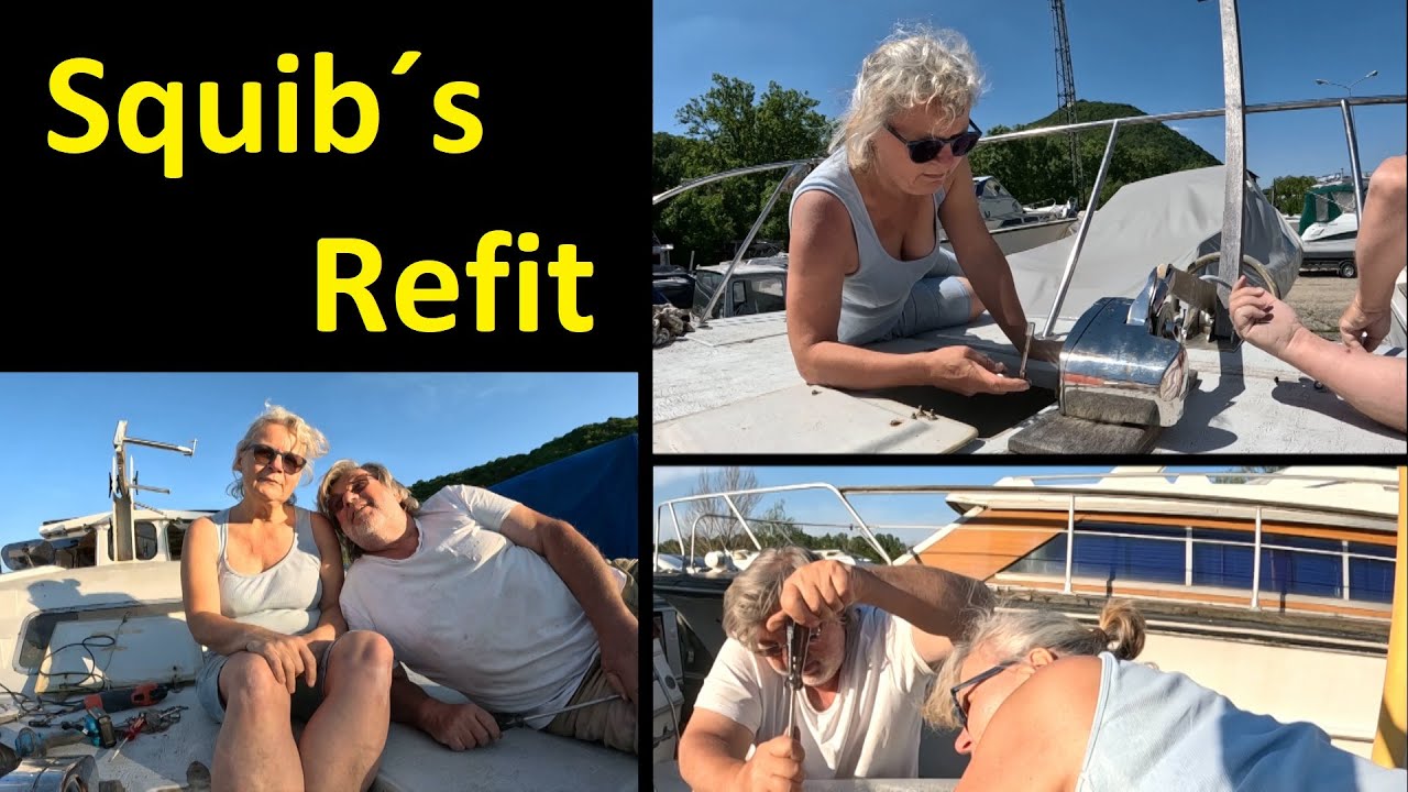 Squib's Refit - Clearing the foredeck - Preparatory work for new rub rails /76