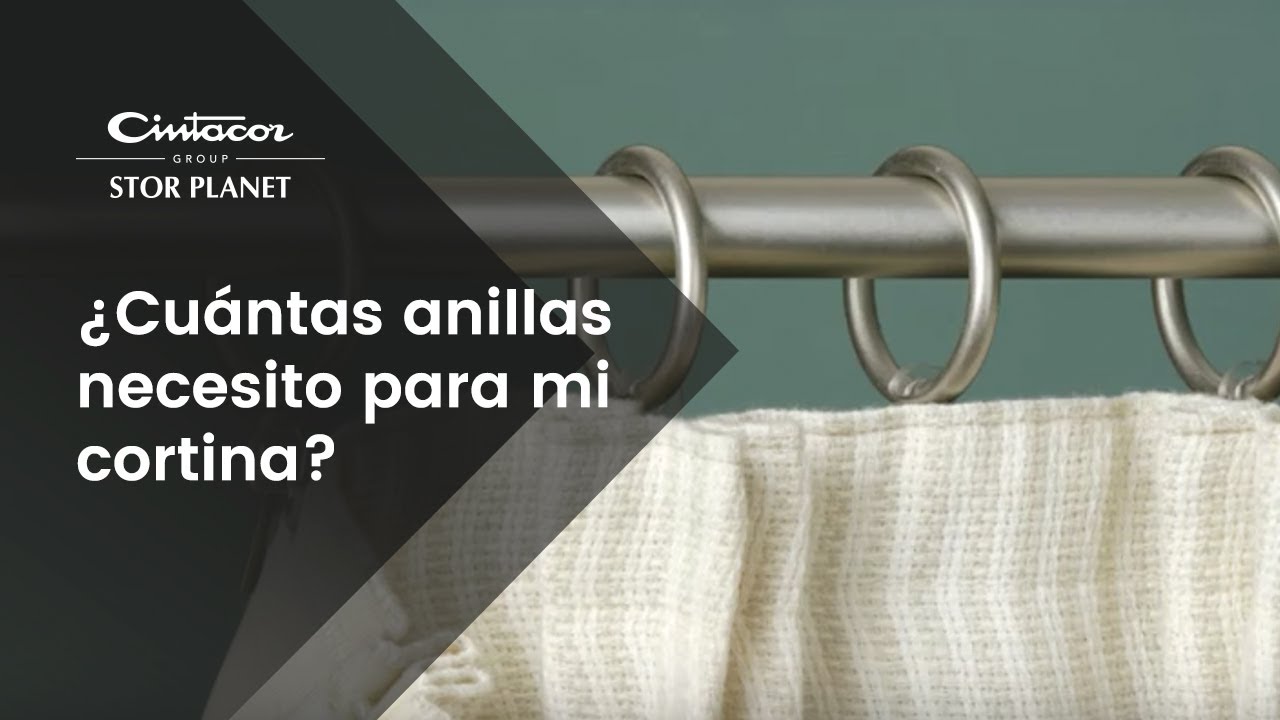 ¿Cuántas anillas necesito para mi cortina - Cintacor