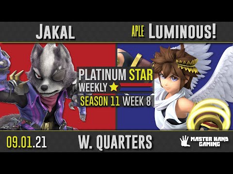 PSW S11:W8 - Jakal (Wolf) vs APLE | Luminous! (Pit, Dark Pit) - W Quarterfinals