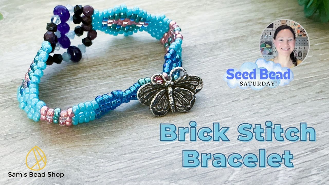 Brick Stitch Button Bracelet Tutorial with Danielle Wickes