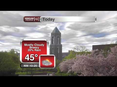 NewsLink Indiana Mid-Day Weather April 4, 2016 - Caleb Saylor