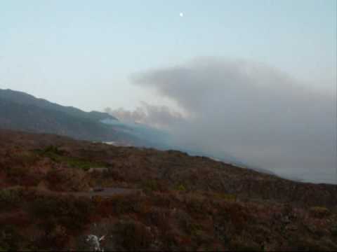 INCENDIO  fuencaliente 1 august 2009 FIRE