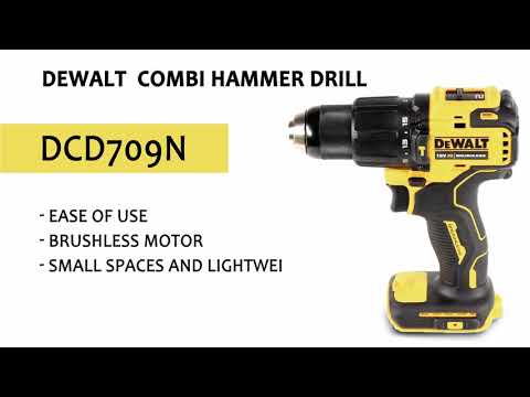 Dewalt DCD709N 18v XR Li-Ion Brushless Compact Combi Hammer Drill – Bare