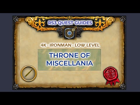 RS3: Throne Of Miscellania Quest Guide | 4K | Ironman | Low Level