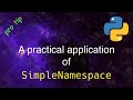 Python's SimpleNamespace and JSON