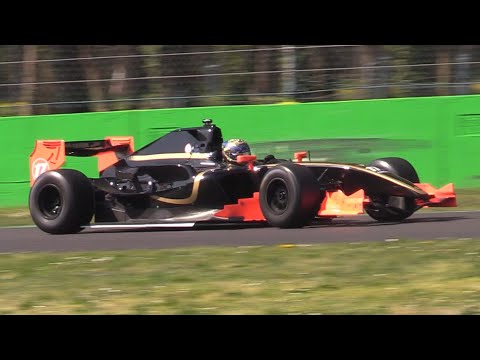 Dallara GP2/08 Pure & Raw Mechachrome V8 N/A Sound in Action at Monza Circuit!!!