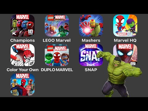 9 Marvel Games: MARVEL Contest of Champions,LEGO MARVEL Super Heroes,MARVEL MIX+SMASH,MARVEL Snap