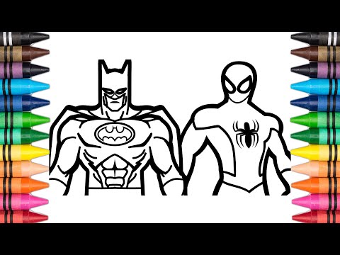 SPIDER-MAN X BATMAN Coloring Page #93 - Tetrix Bass Feat. Veela - The Light [NCS Release]