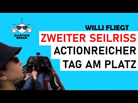 Segelfliegen - SPL-Lizenz: Actionreicher Tag (inkl. Seilriss-Übung in geringer Höhe | Cockpitview)