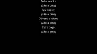 Like a Boss The Lonely Island- Lyrics