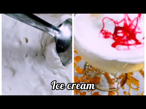 Vanilla Ice cream using whipping cream// Easy and tasty😋 recipe// Home made recipe