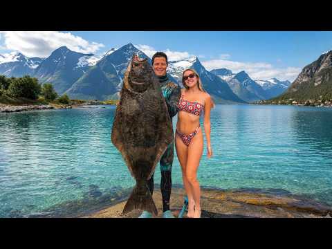 Spearfishing Big Halibut Above the Arctic Circle in Norway | Until everything went wrong...