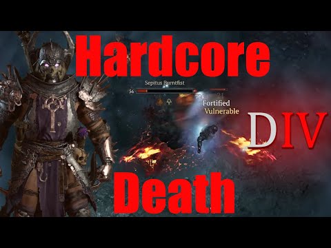 Diablo 4 Hardcore Death Lvl 56 Barbarian Nightmare Dungeon (I Died)