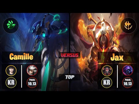 Roach CAMILLE (Top) [Grasp of the Undying] VS JAX - Grandmaster KR Patch 10.13