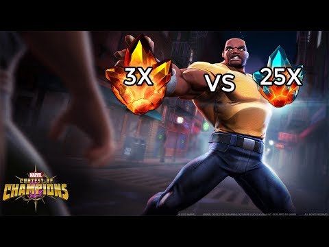 INTERESTING 3X FOUR STAR CRYSTAL OPENING VS 25X PREMIUM HERO CRYSTALS! (MCOC)