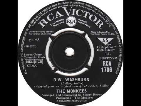 UK New Entry 1968 (138) The Monkees - D.W. Washburn