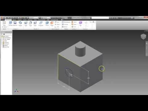 Introduction to Autodesk Inventor 2015   Creating a Hole