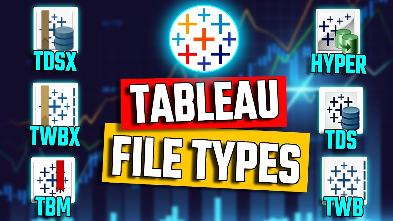 Tableau File Types HYPER, TDS, TDSX, TWB, TWBX EXPLAINED - Tableau Tutorial #9