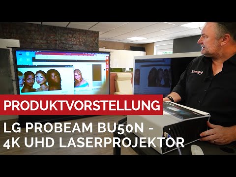 LG ProBeam Laserprojektor mit 4K UHD Auflösung und 5.000 Ansi Lumen Helligkeit - Für Privat und Job