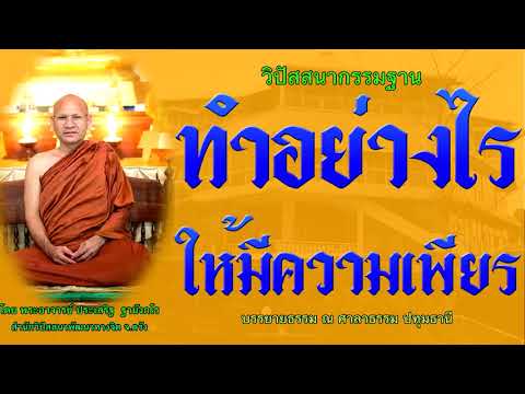 ทำอย่างไรให้มีความเพียร โดย พระอาจารย์ประเสริฐ ฐานังกโร149/62