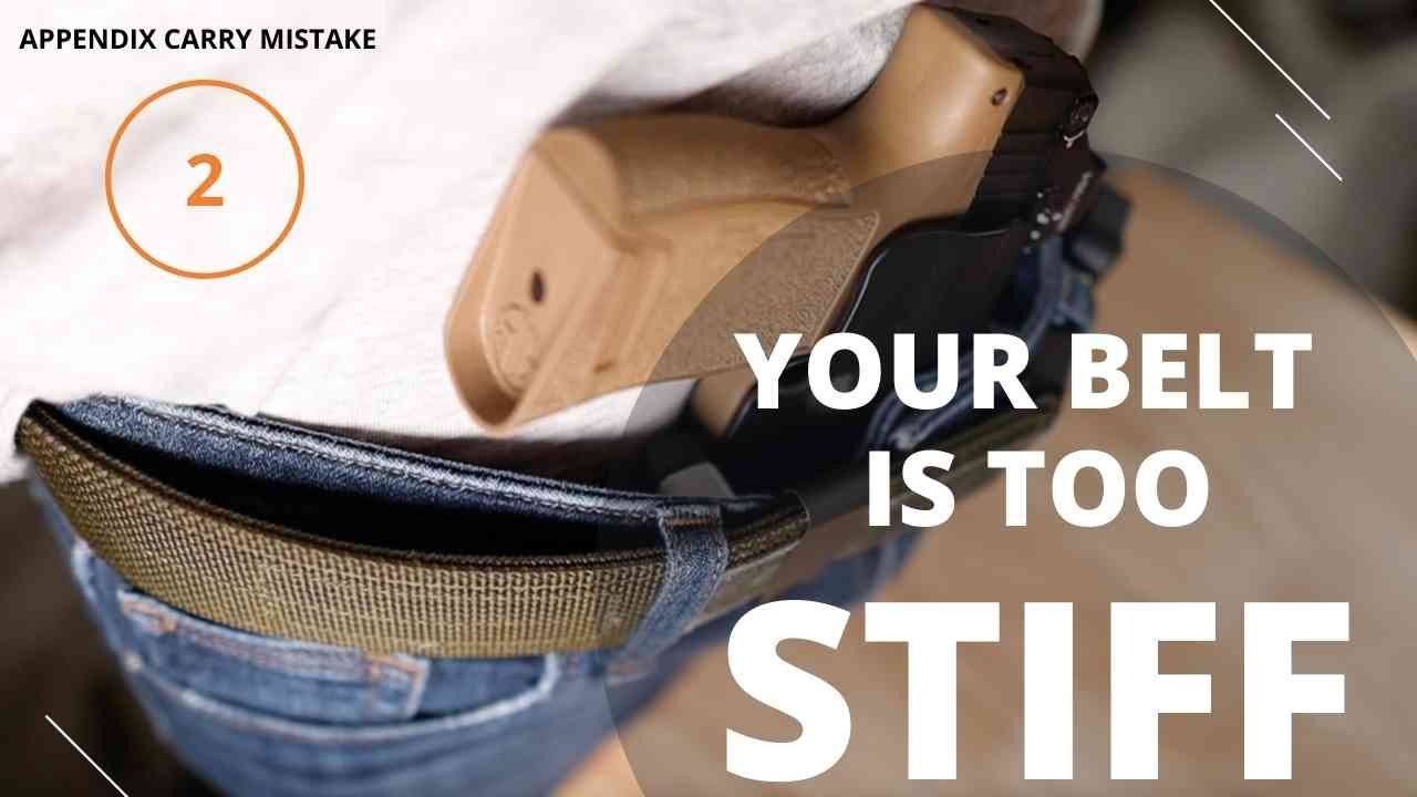 Your Belt is TOO STIFF | 2nd Most Common Appendix Carry Mistake